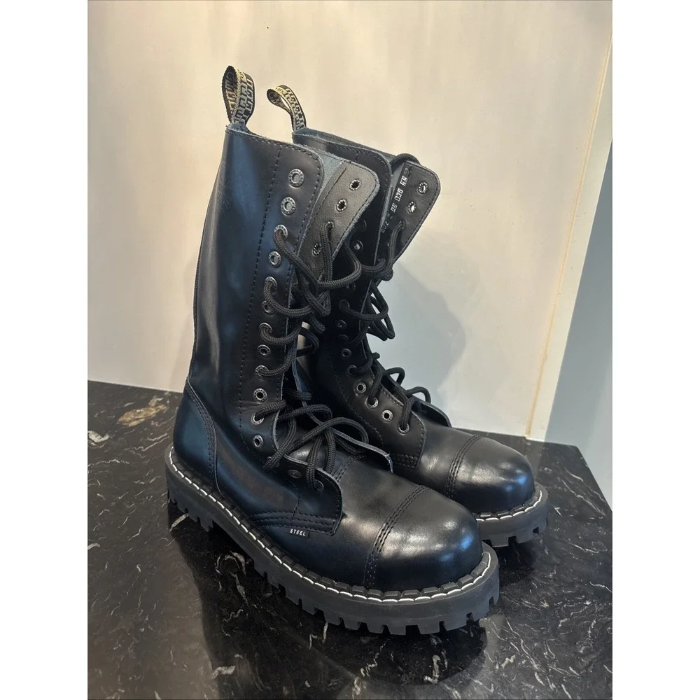 Steel Brand Boots 15 Eyelets Black EU 44